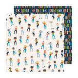 American Crafts Jen Hadfield Reaching Out Dance It Out Patterned Paper
