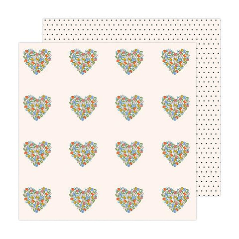 American Crafts Jen Hadfield Reaching Out You Have My Heart Patterned Paper