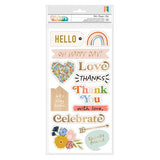 American Crafts Thickers Hello Phrase Stickers