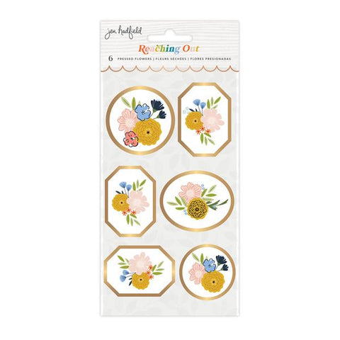 American Crafts Jen Hadfield Reaching Out Pressed Flower Stickers