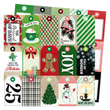American Crafts Vicki Boutin Evergreen and Holly Merriest Days Patterned Paper