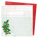 American Crafts Vicki Boutin Evergreen and Holly Making Spirits Bright Patterned Paper