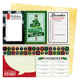 American Crafts Vicki Boutin Evergreen and Holly December Highlights Patterned Paper