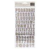 American Crafts Thickers Evergreen and Holly Alphabet Stickers