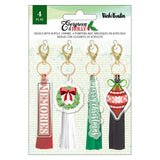 American Crafts Vicki Boutin Evergreen and Holly Tassels with Charms Embellishments