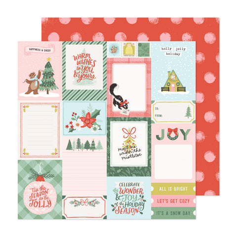 Crate Paper Mittens and Mistletoe Holly Jolly Patterned Paper