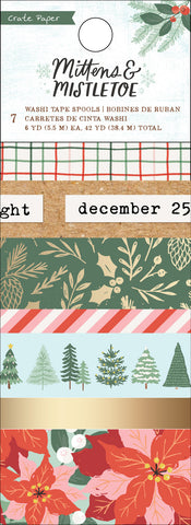 Crate Paper Mittens and Mistletoe Washi Tape Embellishments