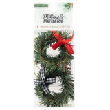 Crate Paper Mittens and Mistletoe Wreath Embellishments