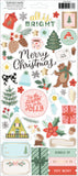 Crate Paper Mittens and Mistletoe 6 x 12 Cardstock Stickers