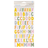 American Crafts Paige Evans Garden Shoppe Thickers Gathered Alphabet Stickers