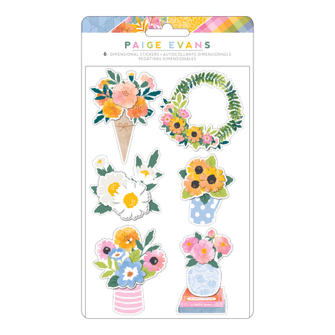 American Crafts Paige Evans Garden Shoppe Layered Sticker Embellishments