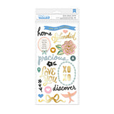 American Crafts Maggie Holmes Parasol Thickers Splendid Phrase Phrase Stickers