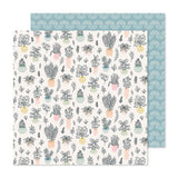Crate Paper Gingham Garden Greenhouse Patterned Paper