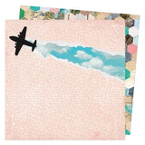 American Crafts Vicki Boutin Where To Next? Take Off Patterned Paper