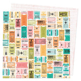 American Crafts Vicki Boutin Where To Next? One Way Ticket Patterned Paper