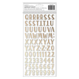 American Crafts Thickers Alphabet Stickers