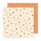 American Crafts Jen Hadfield Flower Child Lazy Daisies Patterned Paper