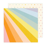 American Crafts Jen Hadfield Flower Child Retro Rainbow Patterned Paper