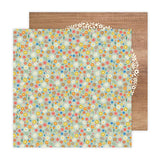 American Crafts Jen Hadfield Flower Child Peace and Love Patterned Paper