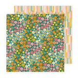 American Crafts Jen Hadfield Flower Child Greenery Patterned Paper