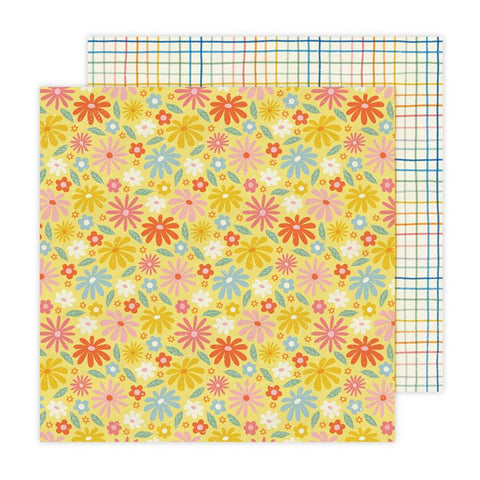 American Crafts Jen Hadfield Flower Child Can You Dig It Patterned Paper