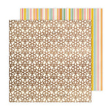American Crafts Jen Hadfield Flower Child Wood You Rather Patterned Paper