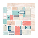 Heidi Swapp Set Sail Tags Patterned Paper