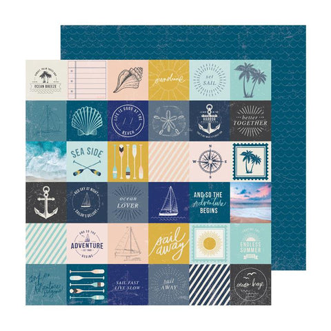 Heidi Swapp Set Sail Logo Cutapart Patterned Paper – Cheap