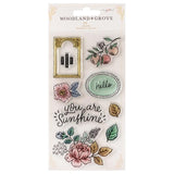 American Crafts Maggie Holmes Woodland Grove Clear Acrylc Stamp Set