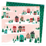 American Crafts Vicki Boutin Peppermint Kisses Around Town Patterned Paper