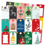 American Crafts Vicki Boutin Peppermint Kisses Tags Patterned Paper