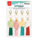 American Crafts Vicki Boutin Peppermint Kisses Tassels with Shaker Charms Embellishments