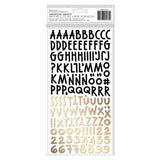 American Crafts Thickers Peppermint Kisses  Alphabet Stickers