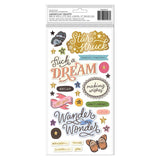 American Crafts Thickers Star Struck Phrase Stickers