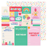 Pebbles All The Cake Tag Page Patterned Paper