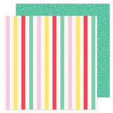 Pebbles All The Cake Multi Stripes Patterned Paper