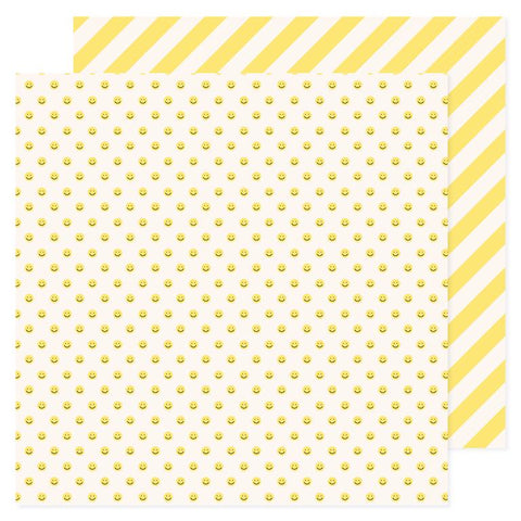 Pebbles All The Cake Smiley Faces Patterned Paper