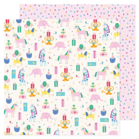 Pebbles All The Cake Party Animals Patterned Paper