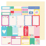 Pebbles All The Cake Journaling Tags Patterned Paper