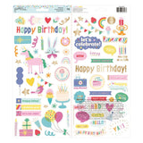 Pebbles All The Cake 6 x 12 Cardstock Stickers