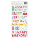 American Crafts Thickers All The Cake Phrase Stickers