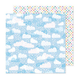 American Crafts Shimelle Main Character Energy Blue Skies Patterned Paper