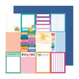 American Crafts Shimelle Main Character Energy Highlighted Script Patterned Paper