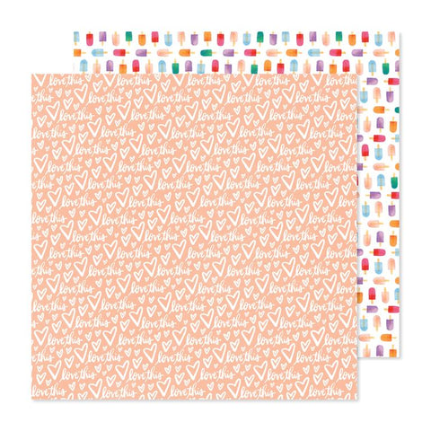 American Crafts Shimelle Main Character Energy Love This Patterned Paper