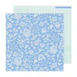 American Crafts Bea Valint Poppy and Pear Blue Skies Patterned Paper