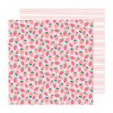 American Crafts Bea Valint Poppy and Pear Berry Good Patterned Paper