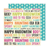 American Crafts Happy Halloween Word Page Patterned Paper
