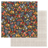 American Crafts Farmstead Harvest Colorful Floral Patterned Paper