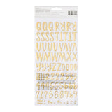 American Crafts Thickers Farmstead Harvest Alphabet Stickers