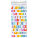 American Crafts Thickers Rainbow Cake Alphabet Stickers